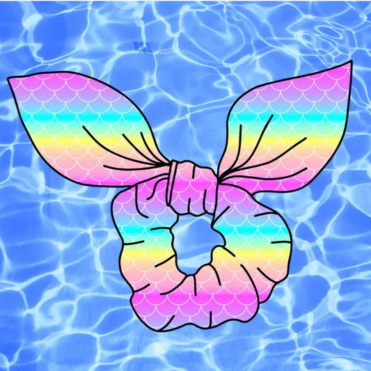 Rainbow Mermaid SWIM Scrunchie-PREORDER
